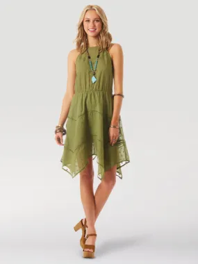 10LWD542G - Wrangler Women's Goddess Neck Tiered Dress