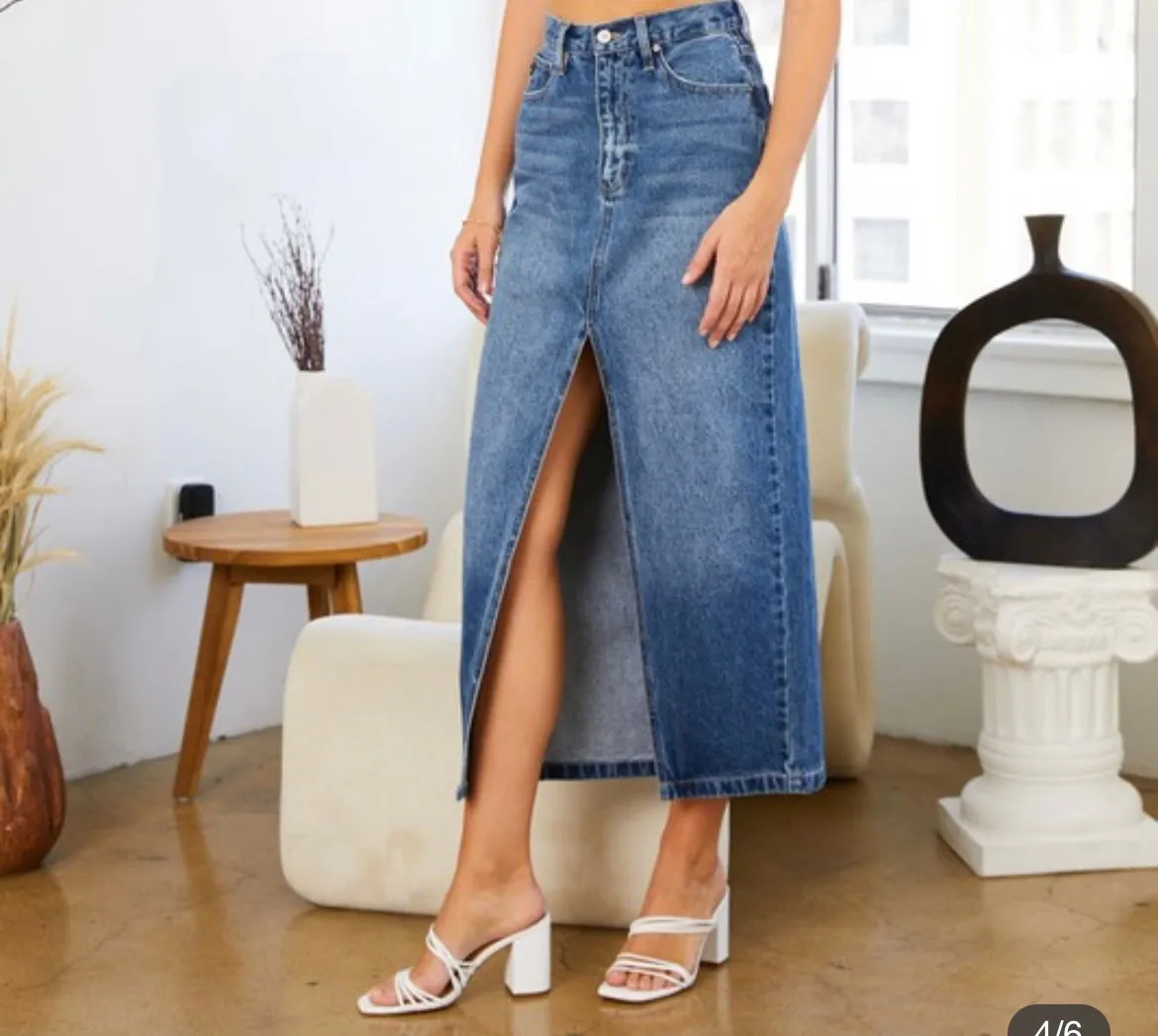 90's Girl Midi Skirt