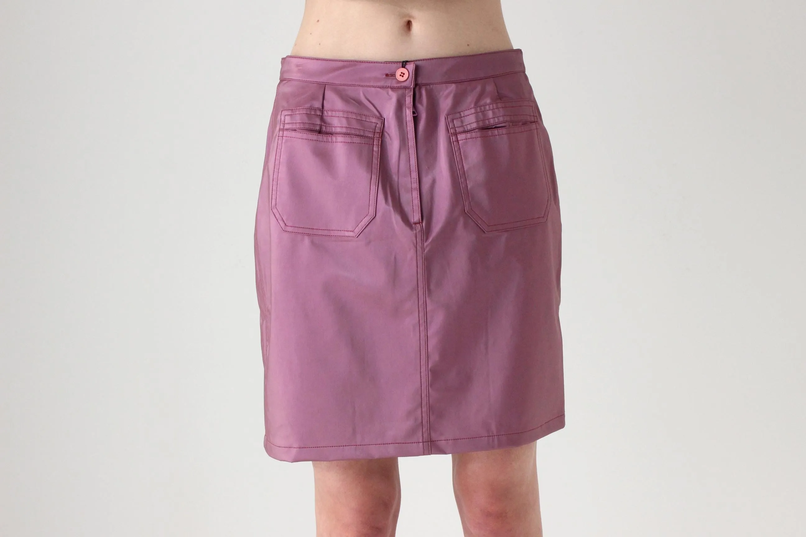 90s 'Hot Shot' Italian Vintage PVC Mini Skirt