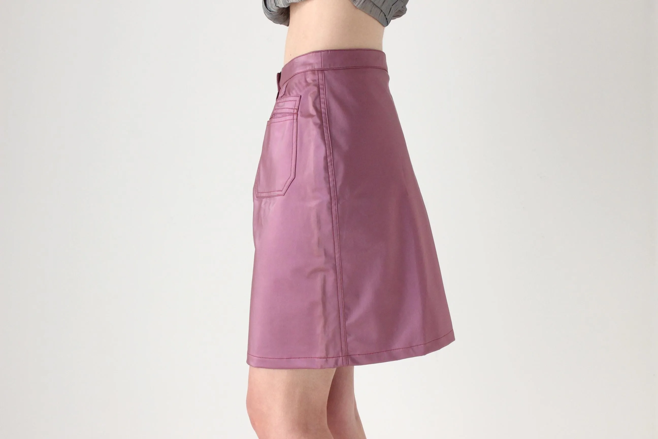 90s 'Hot Shot' Italian Vintage PVC Mini Skirt