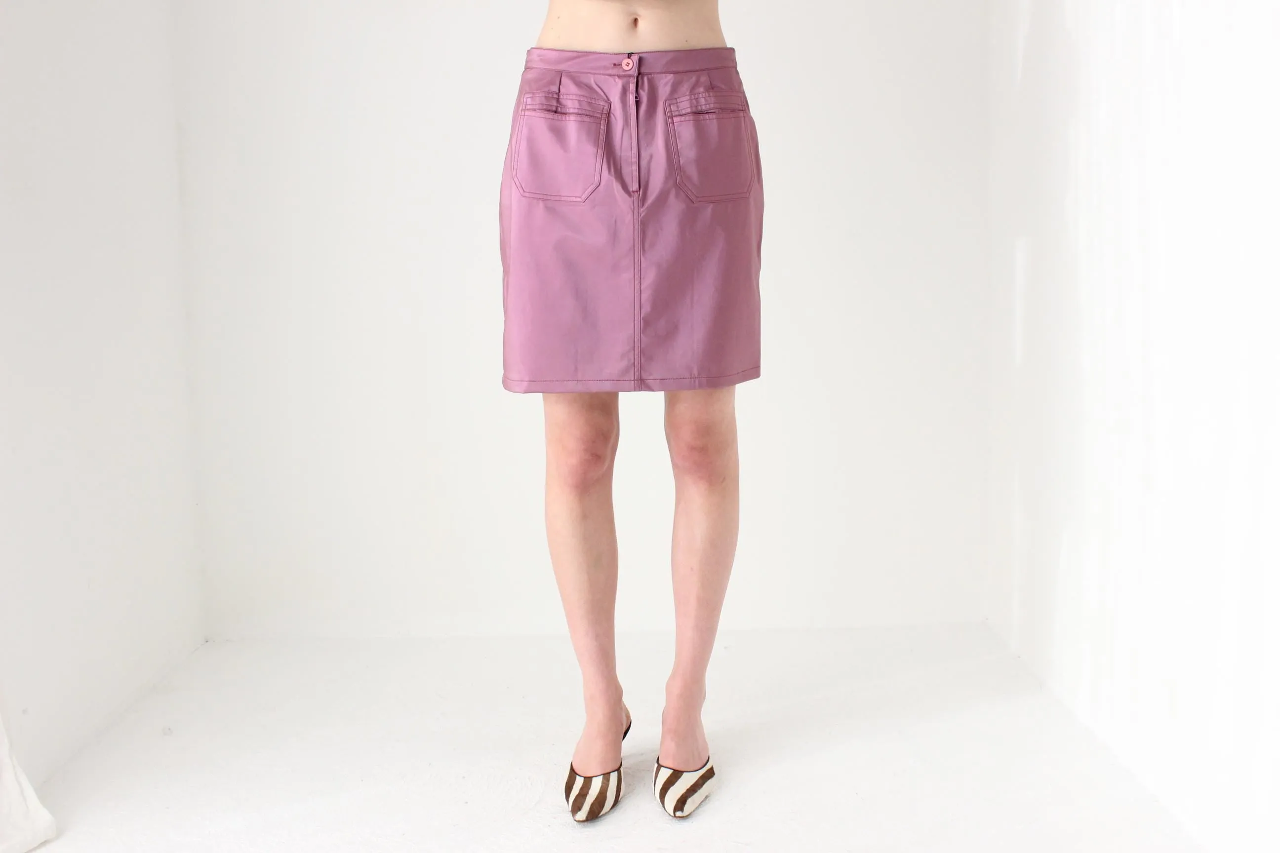 90s 'Hot Shot' Italian Vintage PVC Mini Skirt