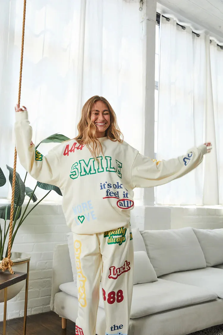 Affirmations Sweatpants | Pearl