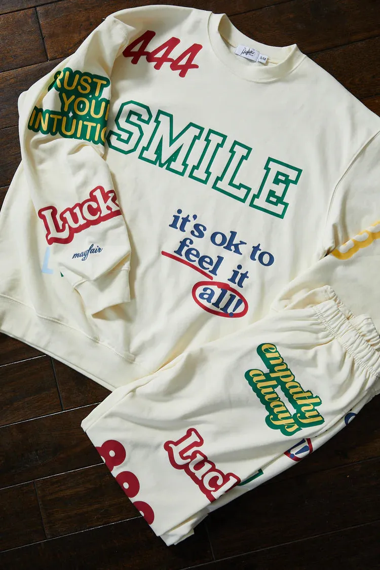 Affirmations Sweatpants | Pearl