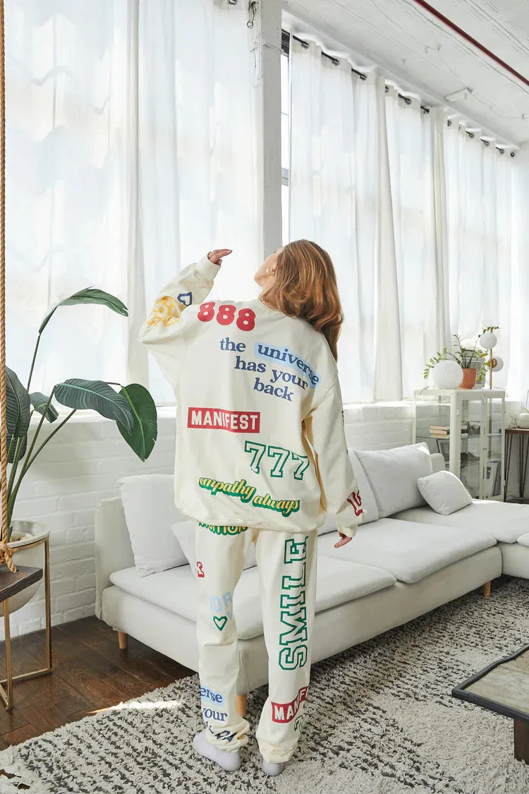 Affirmations Sweatpants | Pearl