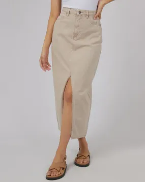 All About Eve Pia Maxi Skirt - Beige