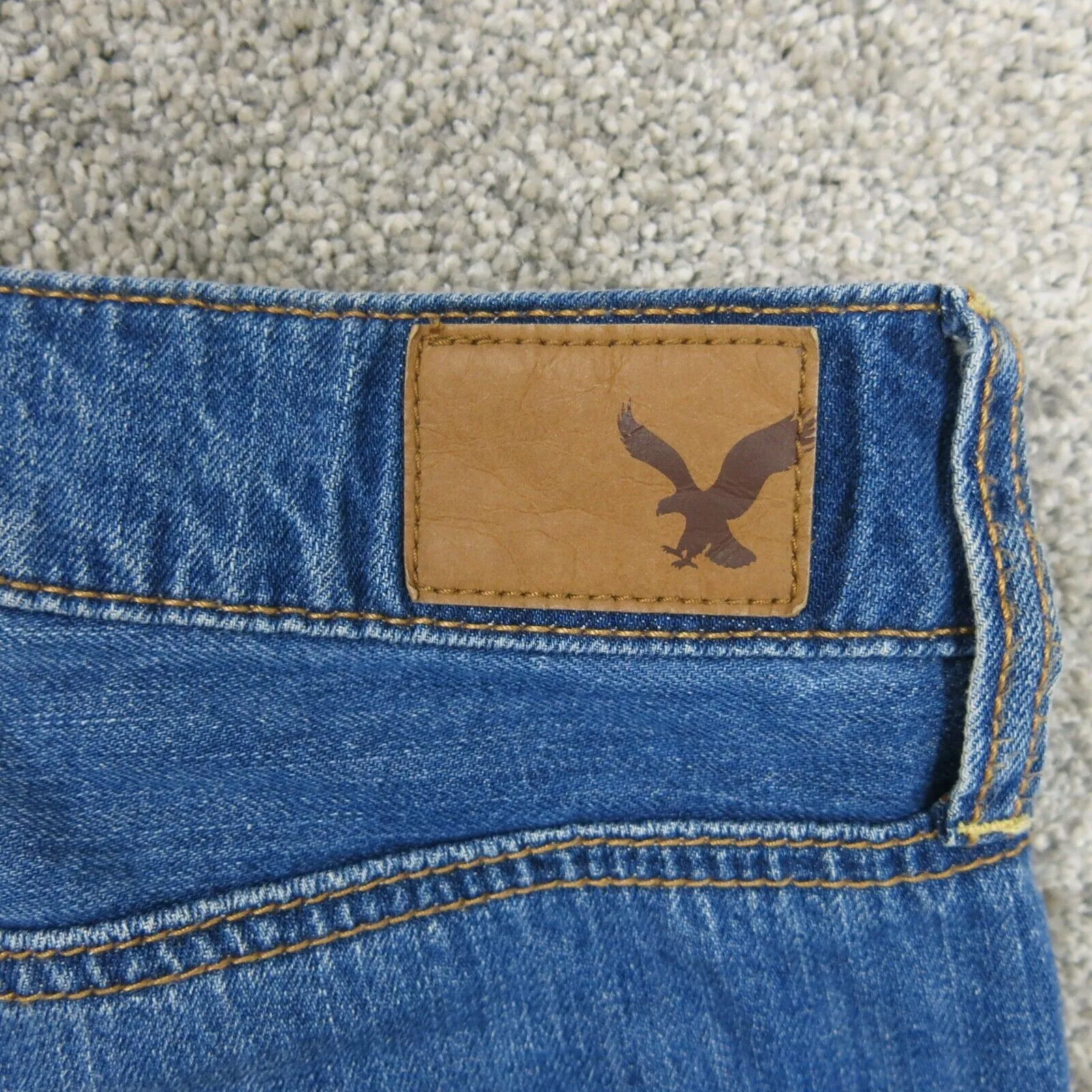 American Eagle Outfitters Women Skinny Jeans Distressed Five Pockets Blue SZ 4