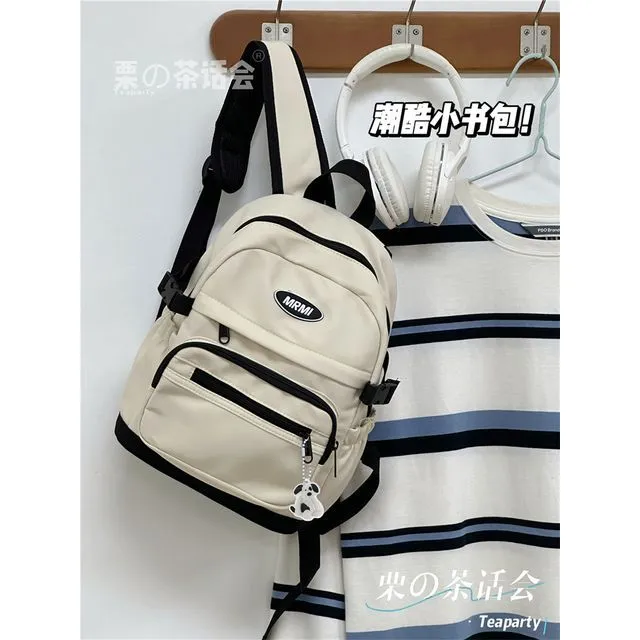 Applique Multi-Pocket Backpack / Bag Charm / Set