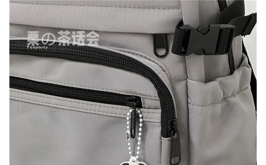 Applique Multi-Pocket Backpack / Bag Charm / Set