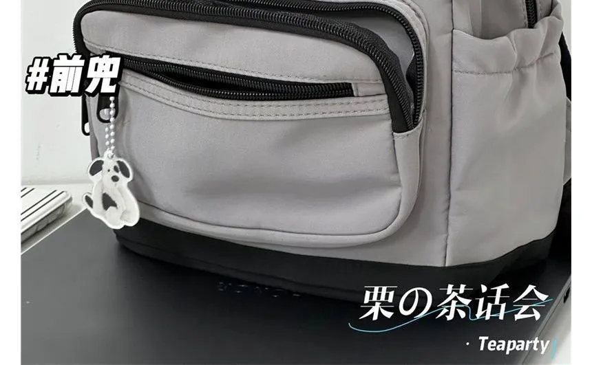 Applique Multi-Pocket Backpack / Bag Charm / Set