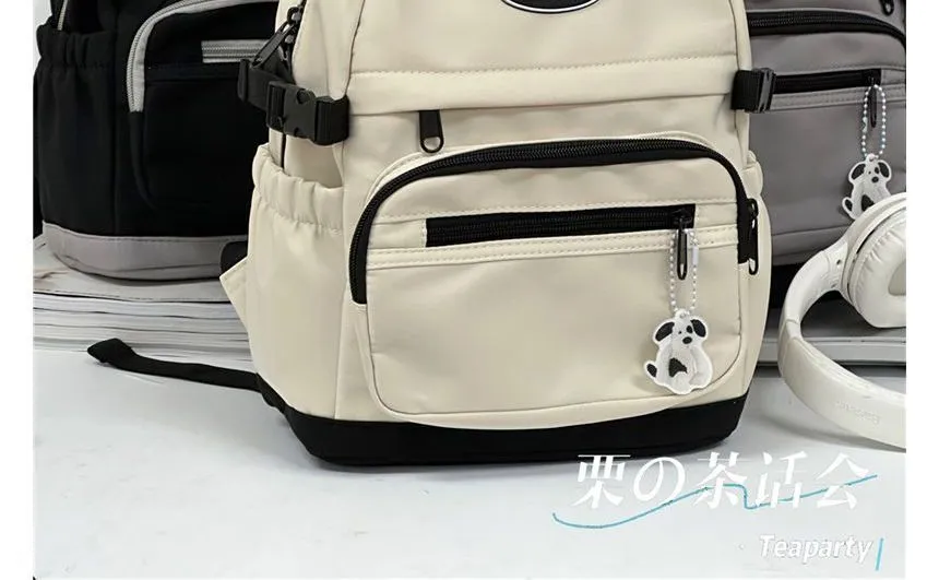 Applique Multi-Pocket Backpack / Bag Charm / Set