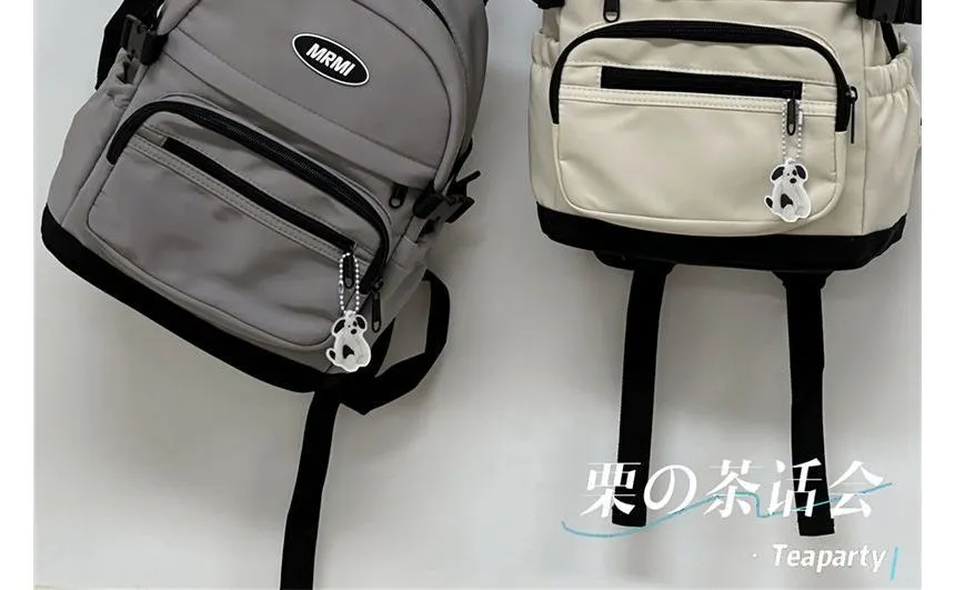 Applique Multi-Pocket Backpack / Bag Charm / Set