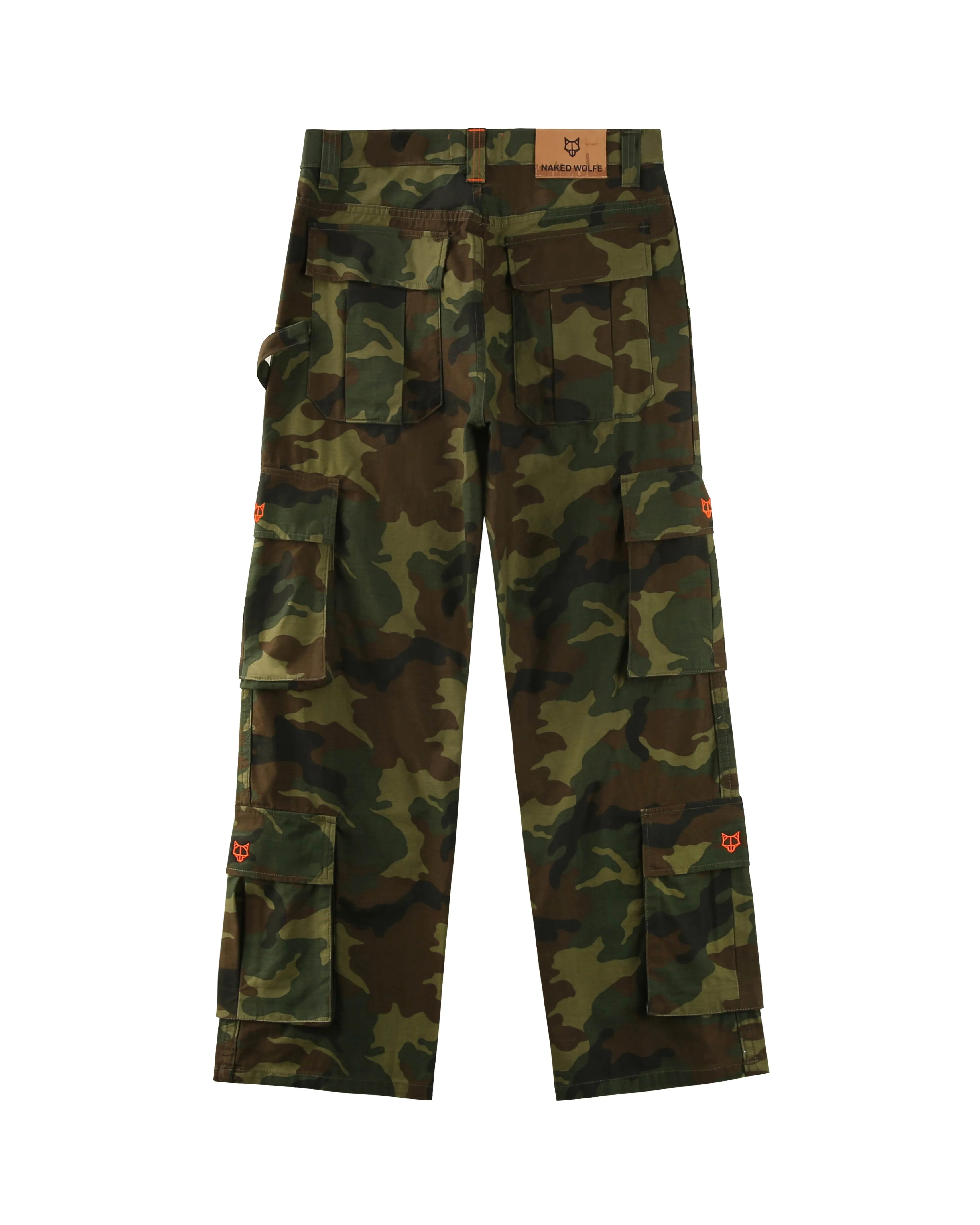 Baggy Pocket Cargo Pants Camo