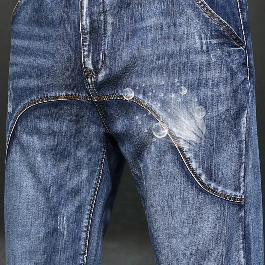 Baggy Straight Solid Casual Loose Jeans