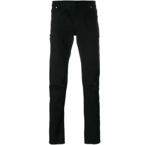 Balmain Slim Fit Ripped Black Jeans