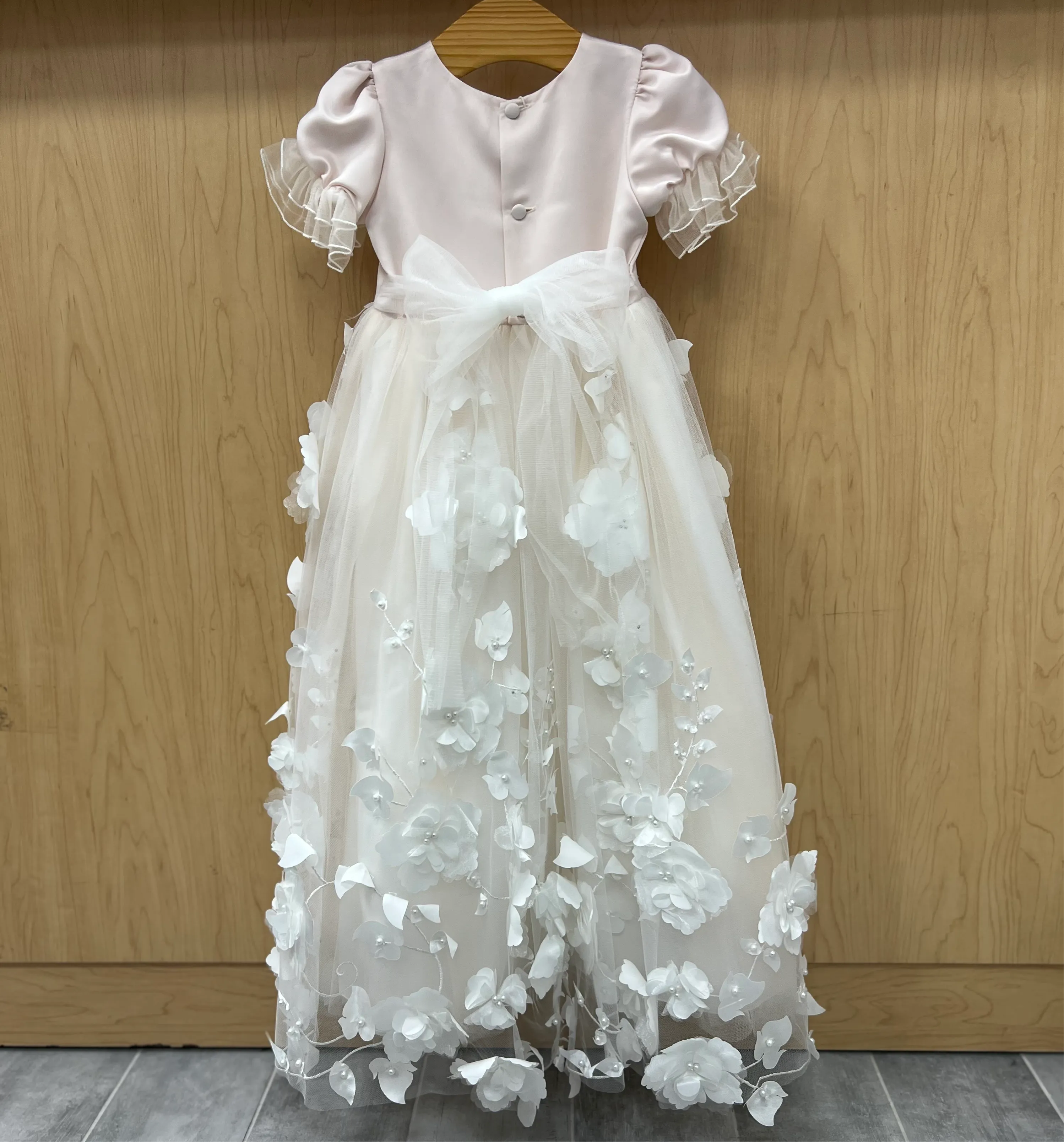 Baptism 3D lace Dress Princess Daliana Y9021205