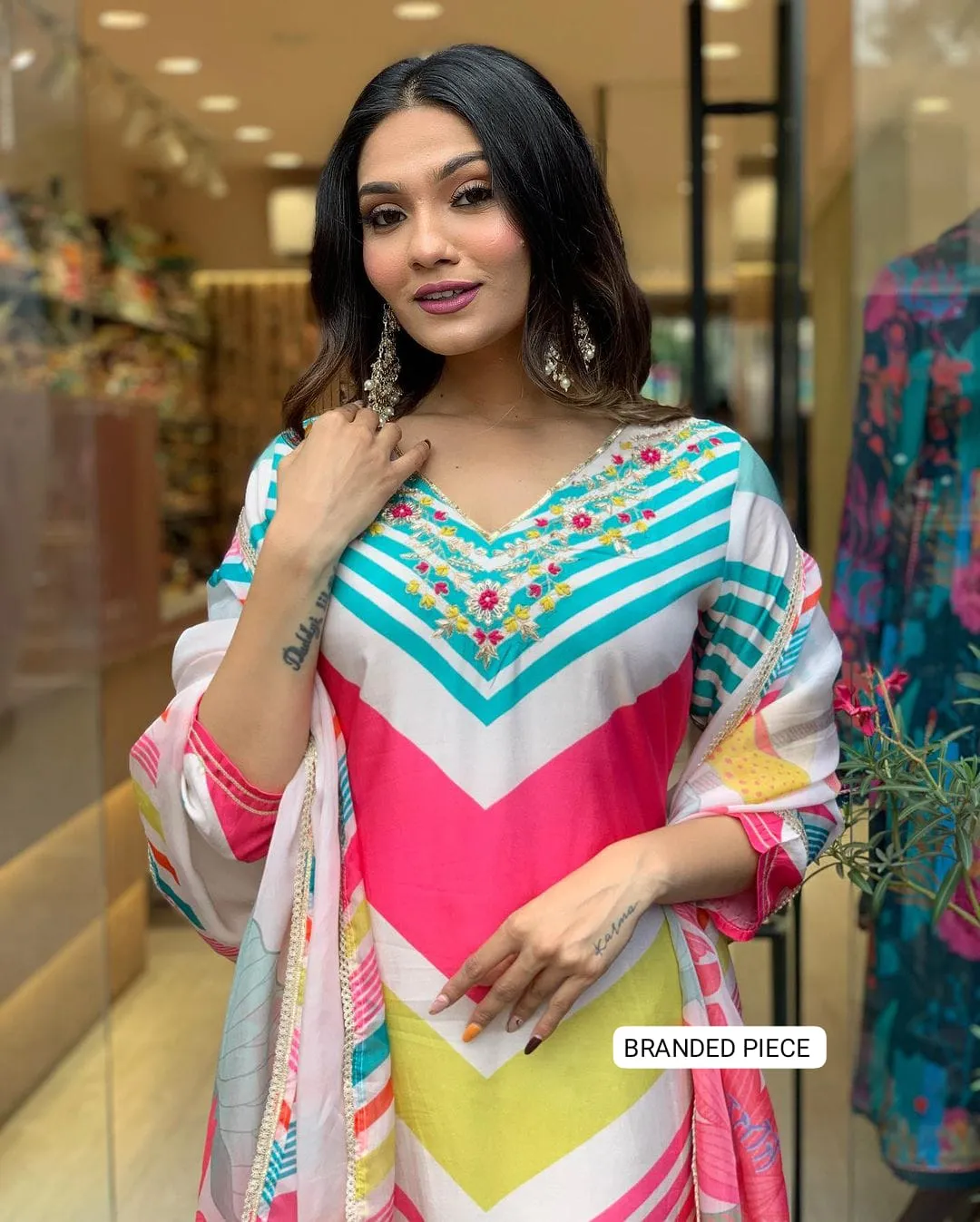 Beautiful Designer Heavy Pure Chiffon Salwar Suit