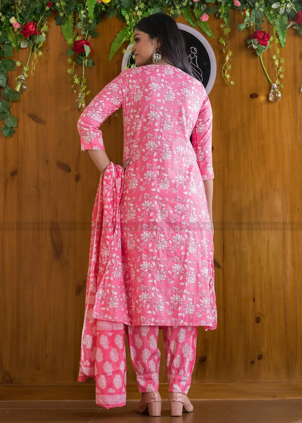 Beautiful Designer Party Wear Afghani Anarkali Pure Cotton Salwar Suit