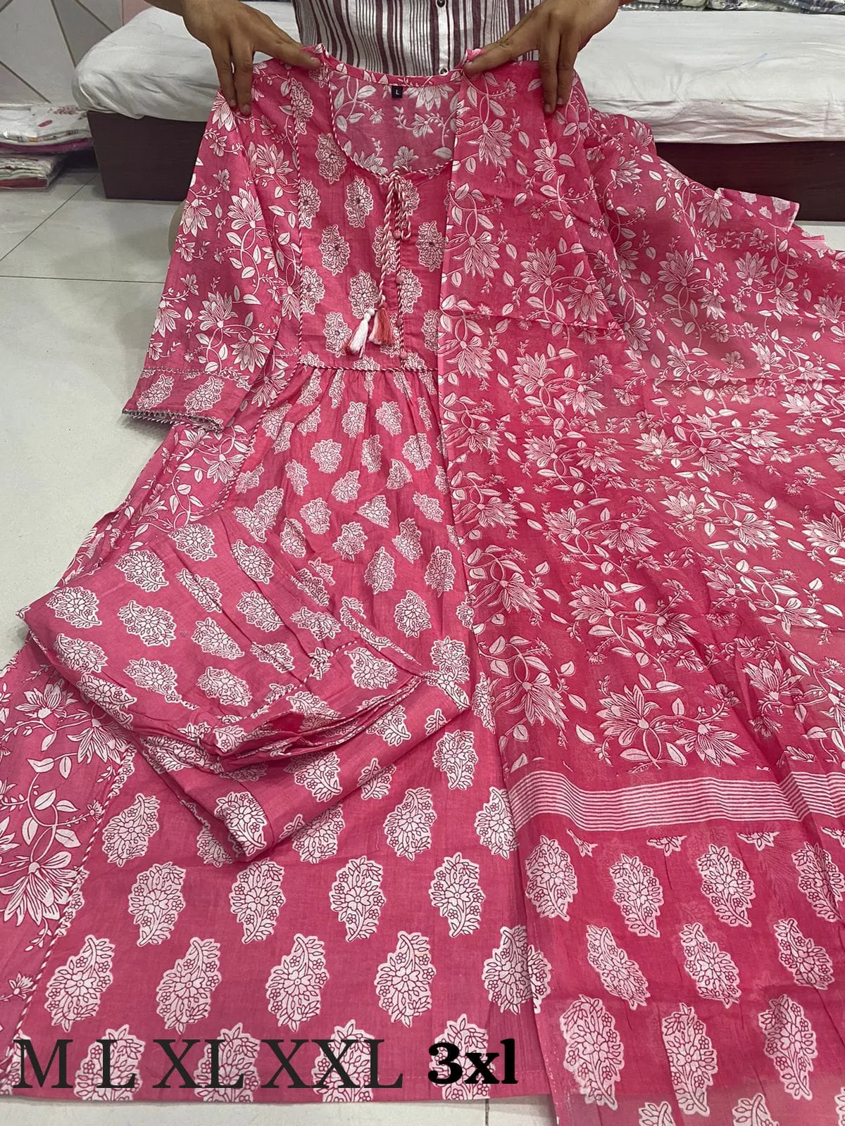 Beautiful Designer Party Wear Afghani Anarkali Pure Cotton Salwar Suit