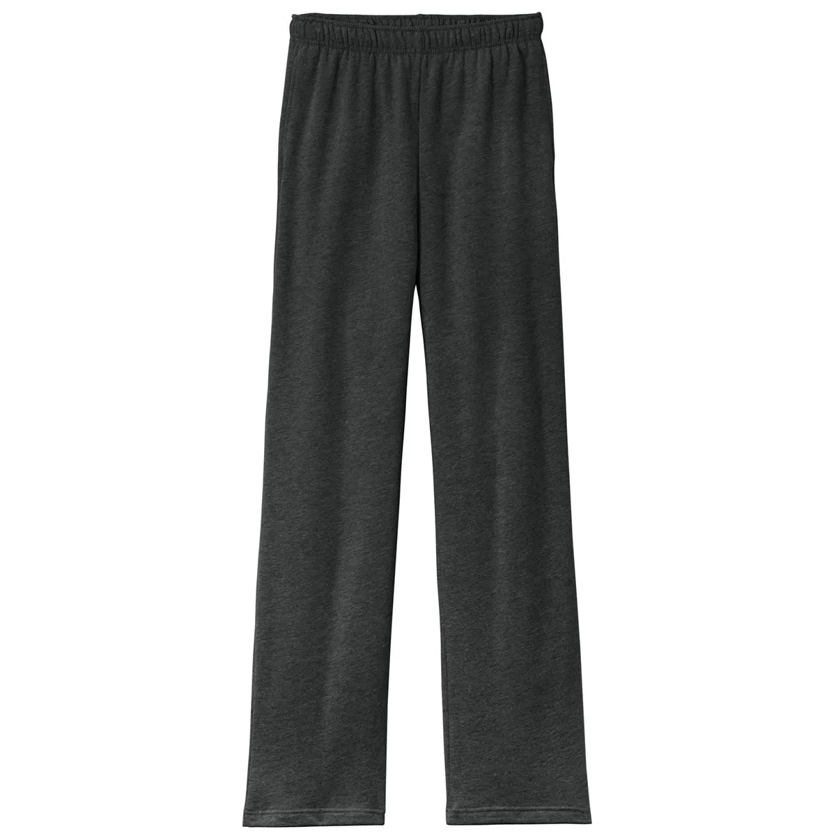 Bella   Canvas Unisex Dark Grey Heather Sponge Fleece Straight Leg Sweatpant