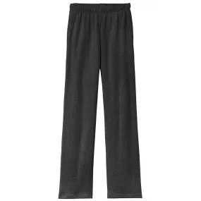 Bella   Canvas Unisex Dark Grey Heather Sponge Fleece Straight Leg Sweatpant