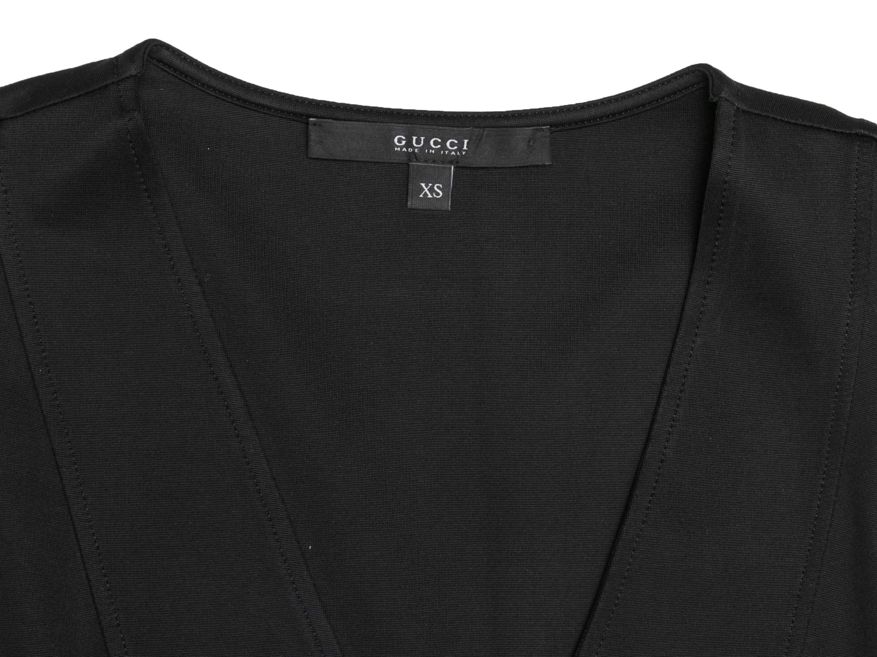 Black Gucci Belted Sleeveless Bodycon Dress Size US XS