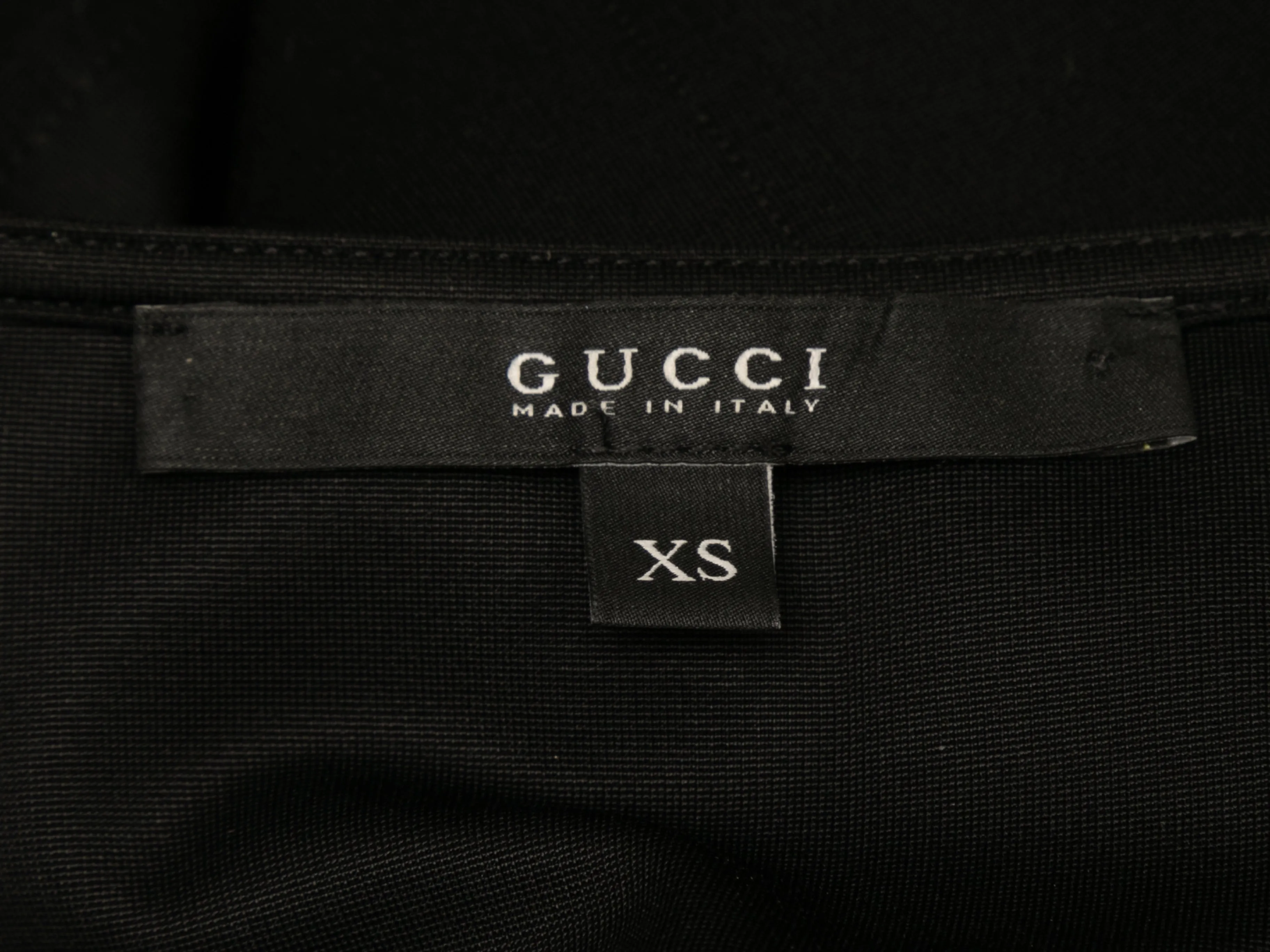 Black Gucci Belted Sleeveless Bodycon Dress Size US XS