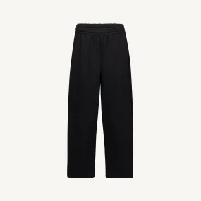Black Straight-Leg Relaxed Sweatpants.