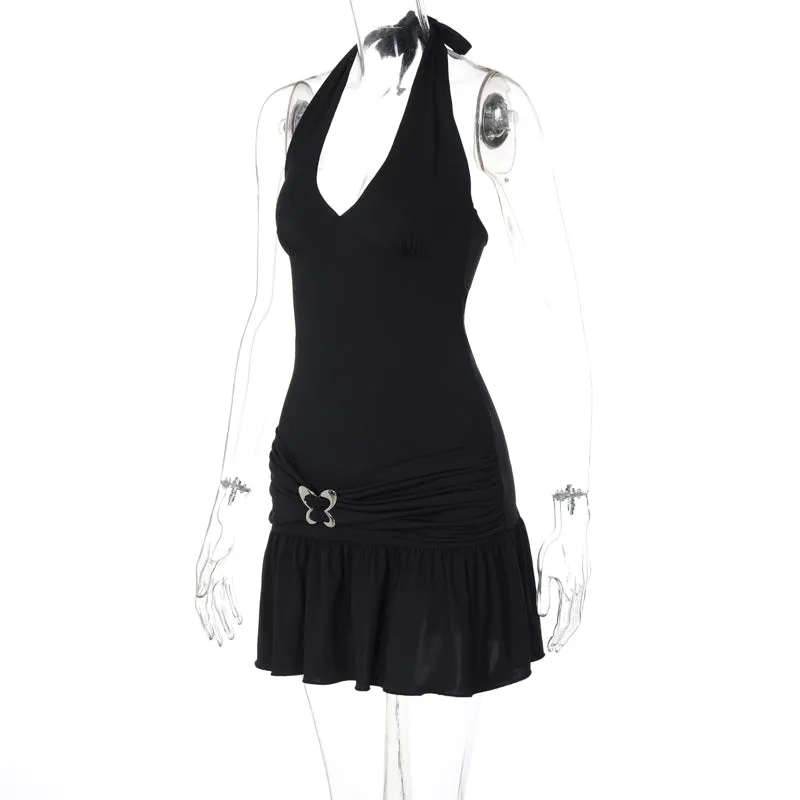 Bonnyshow Cosima Halter Mini Dress