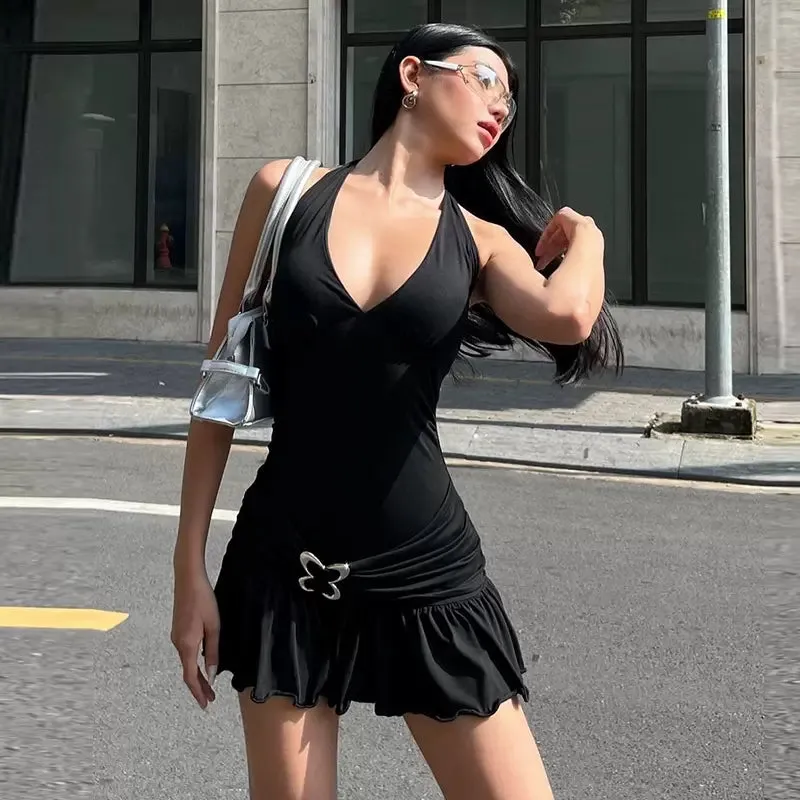 Bonnyshow Cosima Halter Mini Dress