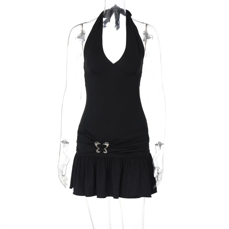 Bonnyshow Cosima Halter Mini Dress
