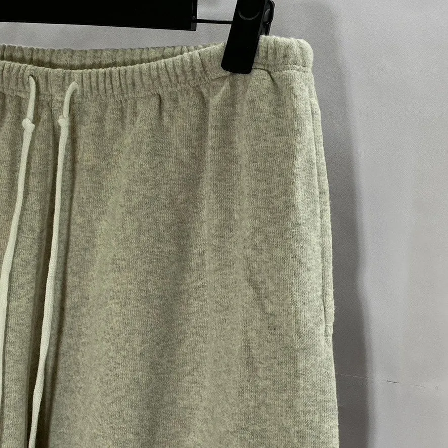 BRANDY MELVILLE Women's Light Gray Drawstring Wide-Leg Pull-On Sweatpants SZ M
