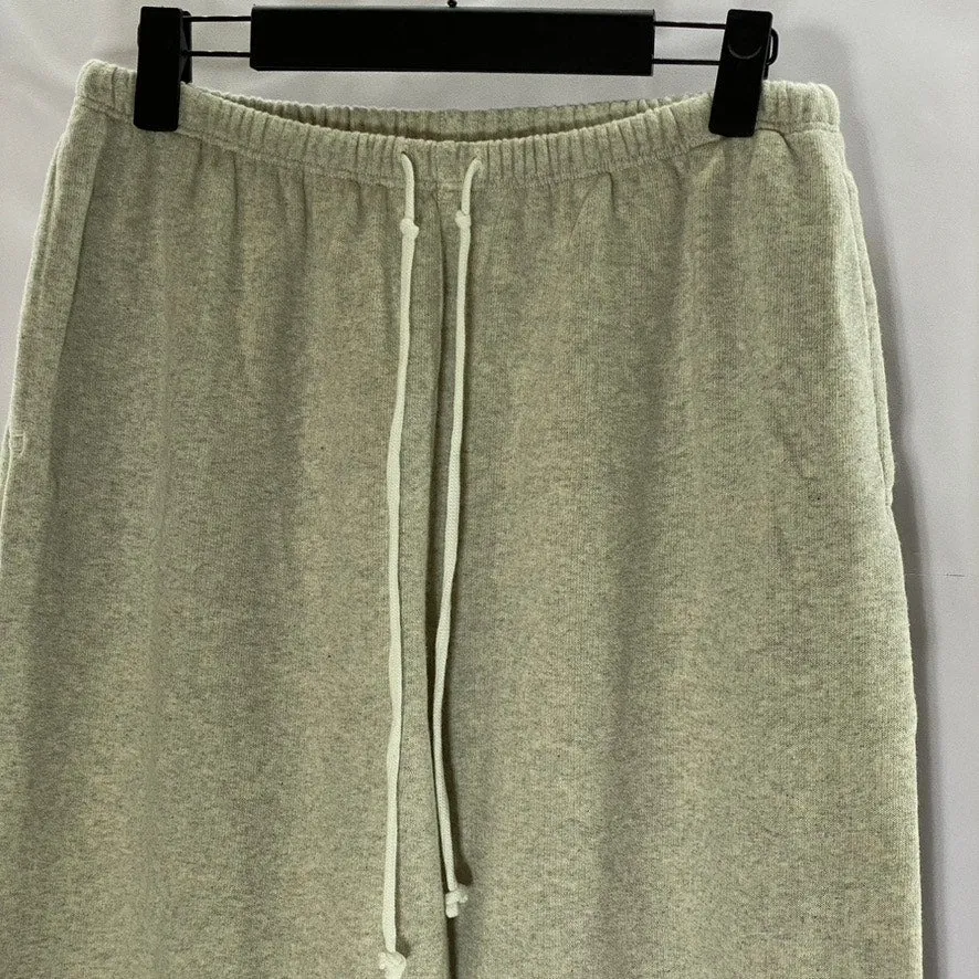 BRANDY MELVILLE Women's Light Gray Drawstring Wide-Leg Pull-On Sweatpants SZ M