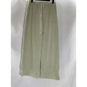 BRANDY MELVILLE Women's Light Gray Drawstring Wide-Leg Pull-On Sweatpants SZ M