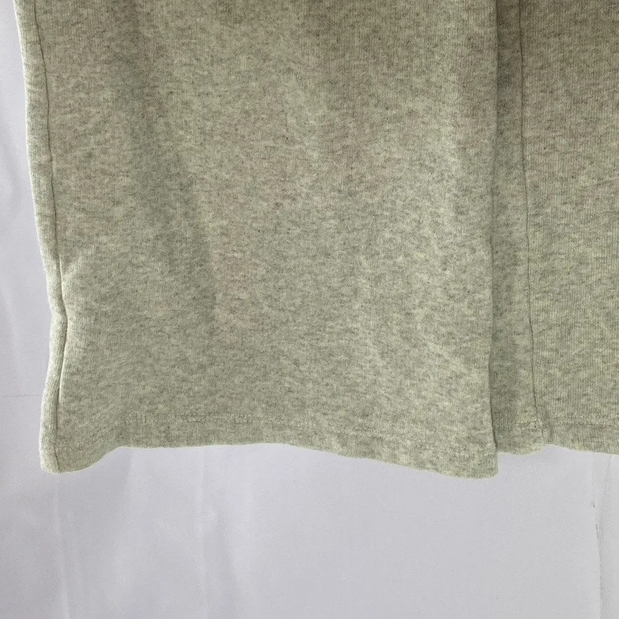 BRANDY MELVILLE Women's Light Gray Drawstring Wide-Leg Pull-On Sweatpants SZ M