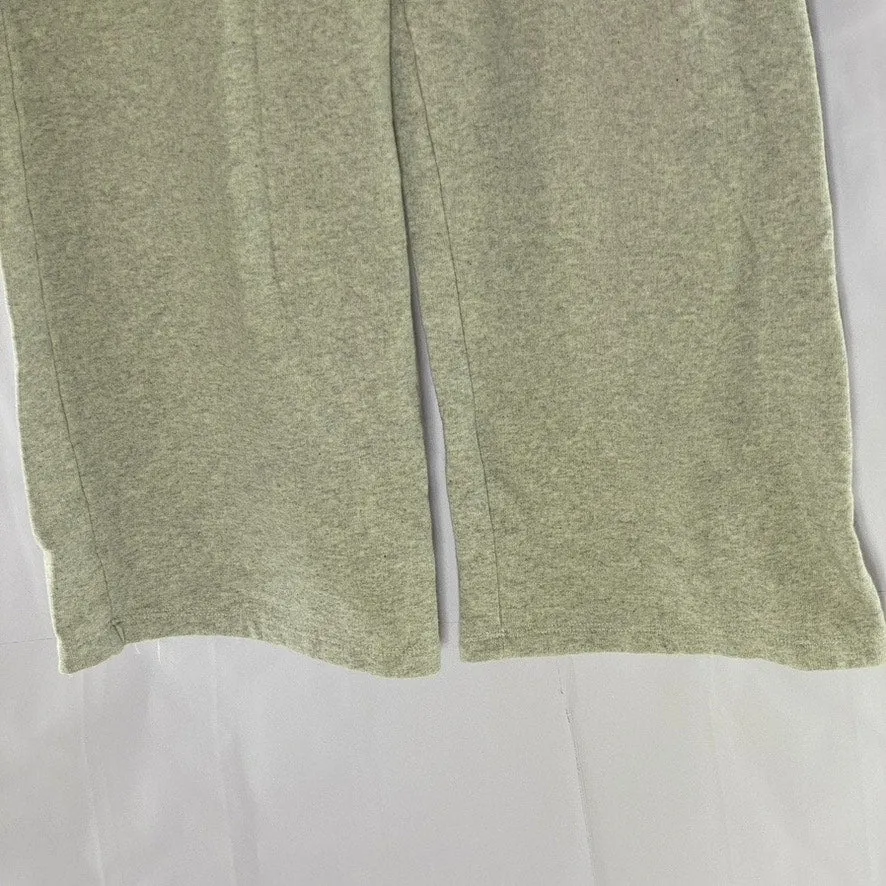 BRANDY MELVILLE Women's Light Gray Drawstring Wide-Leg Pull-On Sweatpants SZ M