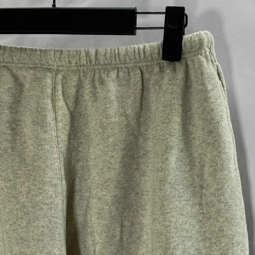 BRANDY MELVILLE Women's Light Gray Drawstring Wide-Leg Pull-On Sweatpants SZ M