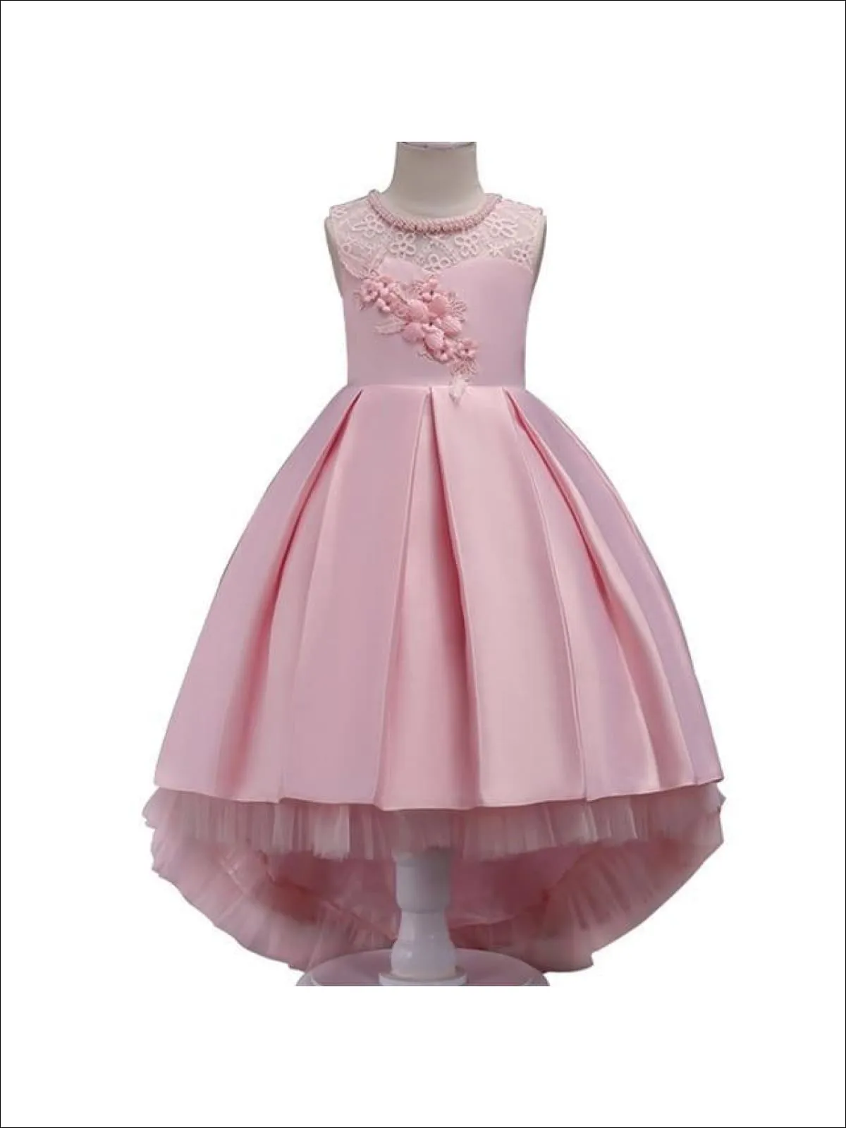 Breathtaking Beauty Lace Hi-Lo Formal Dress