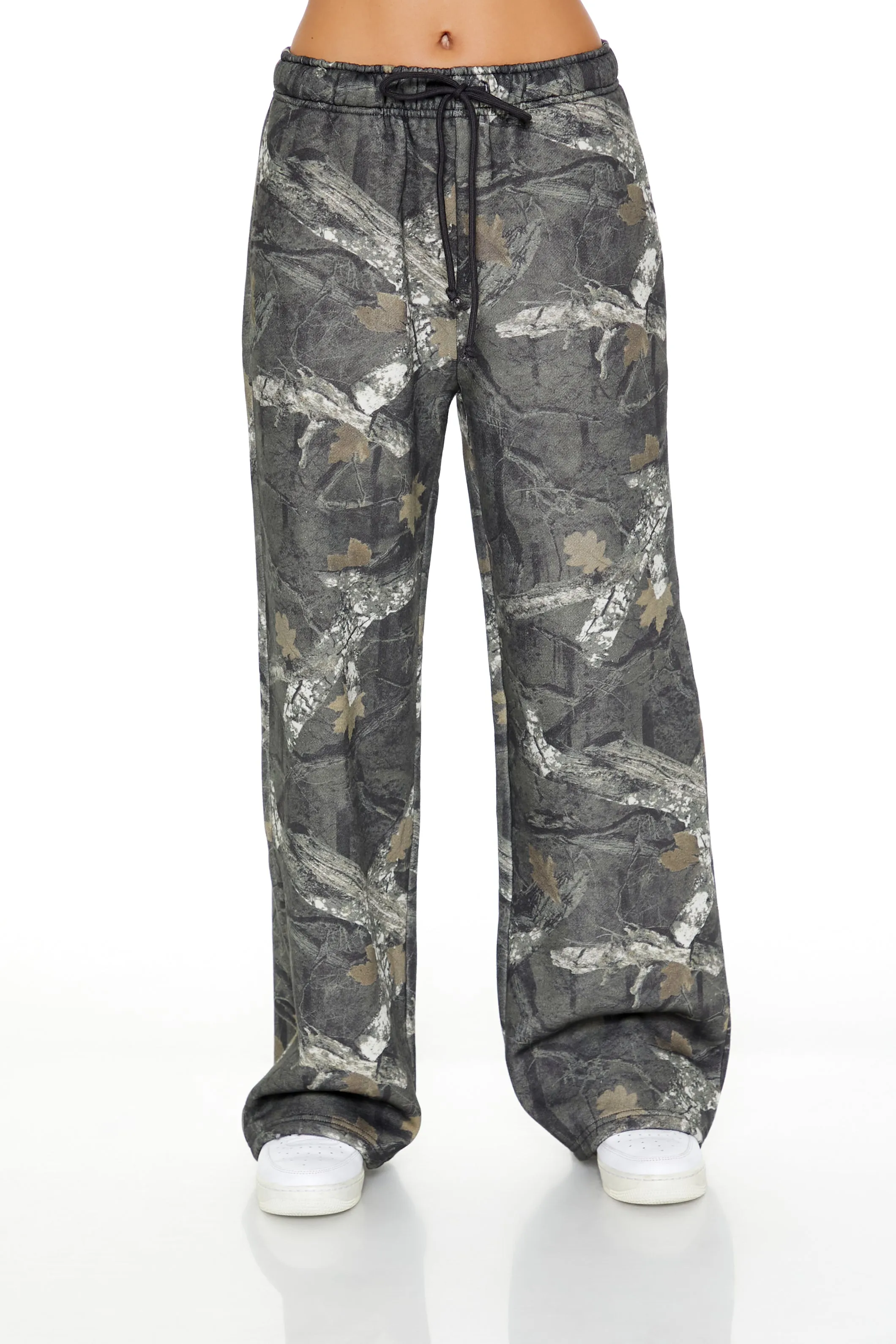 Camo Forest Print Fleece Sweatpant