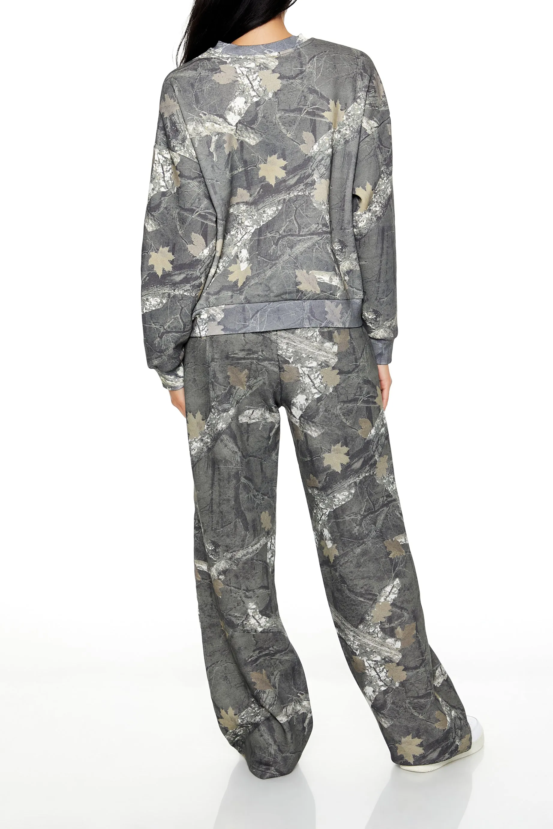 Camo Forest Print Fleece Sweatpant