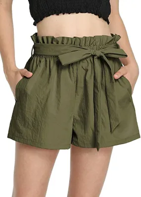 Casual Frill Waist Shorts