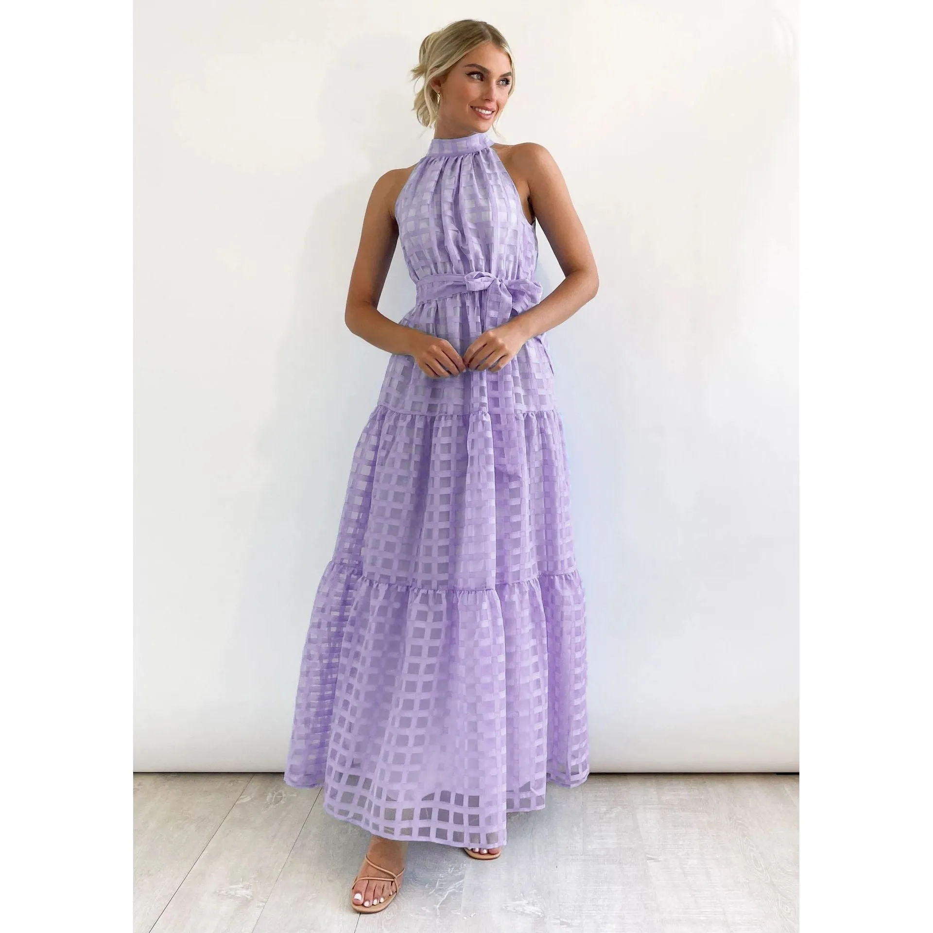 Casual sleeveless long dress