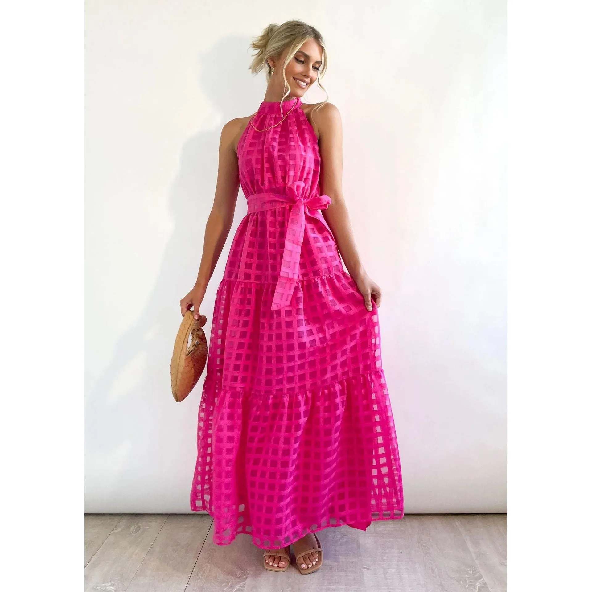 Casual sleeveless long dress