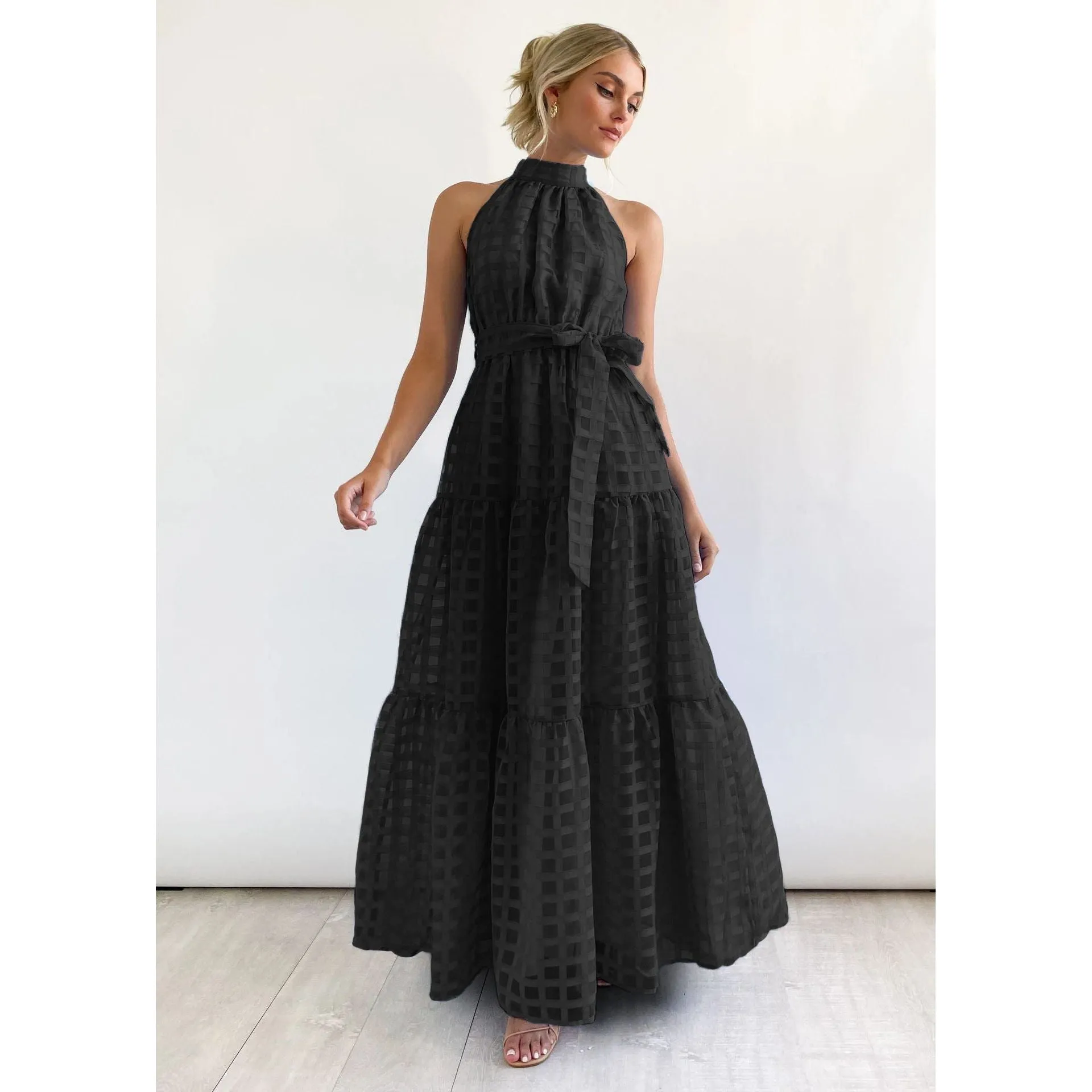 Casual sleeveless long dress