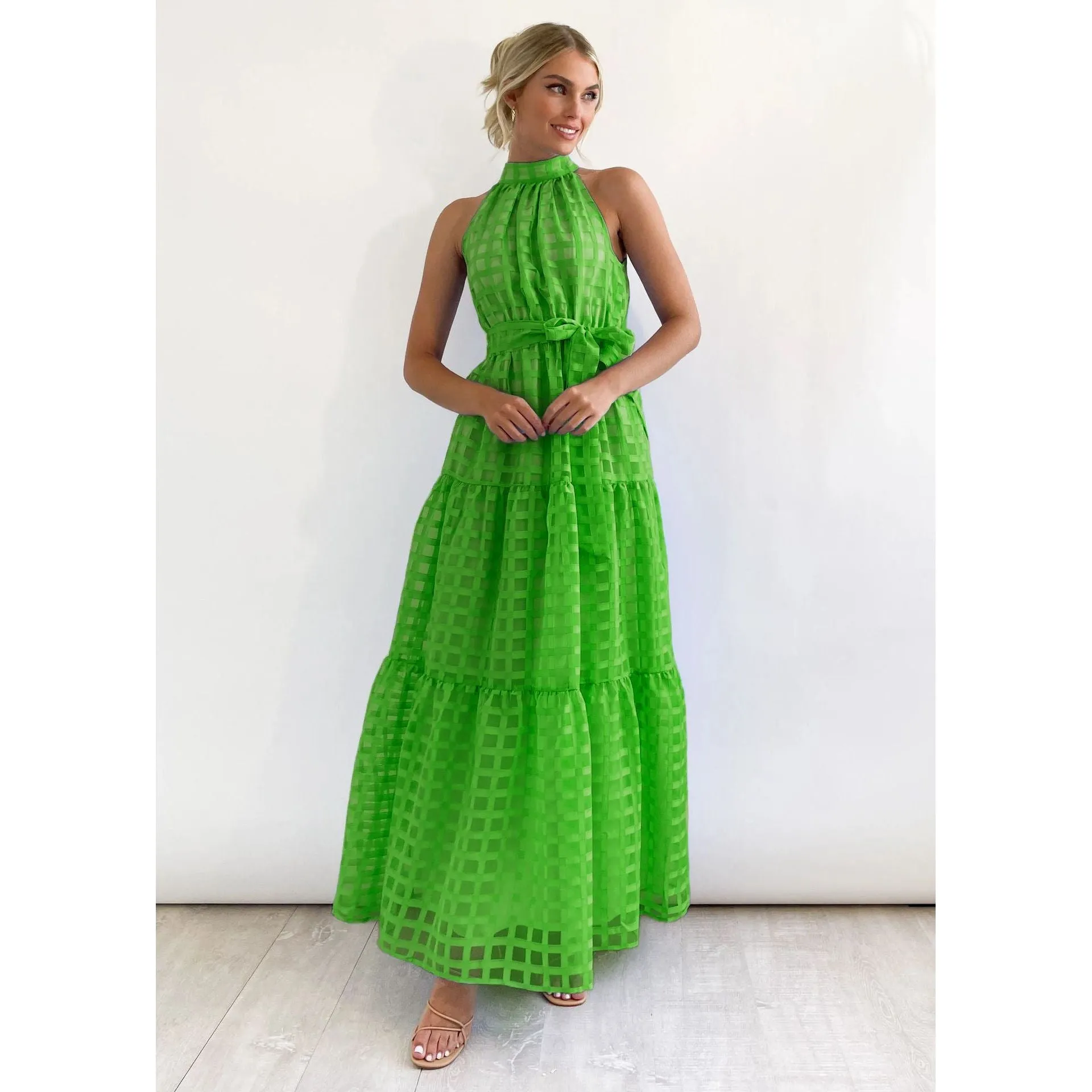 Casual sleeveless long dress