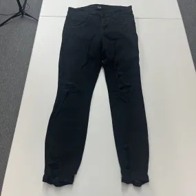 Cello Jeans Black Mid-Rise Distressed Skinny Jeans Size 5