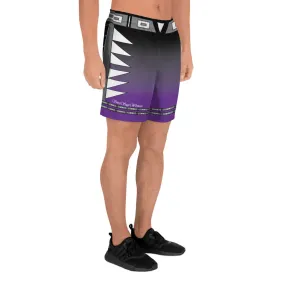 Centered Purple Men's Athletic Long Shorts