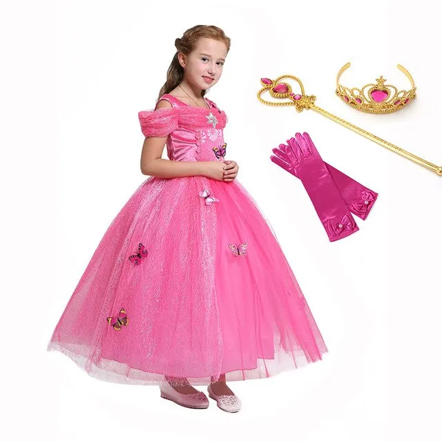 Child Cinderella Princess Dress Girls Party Gown for Party