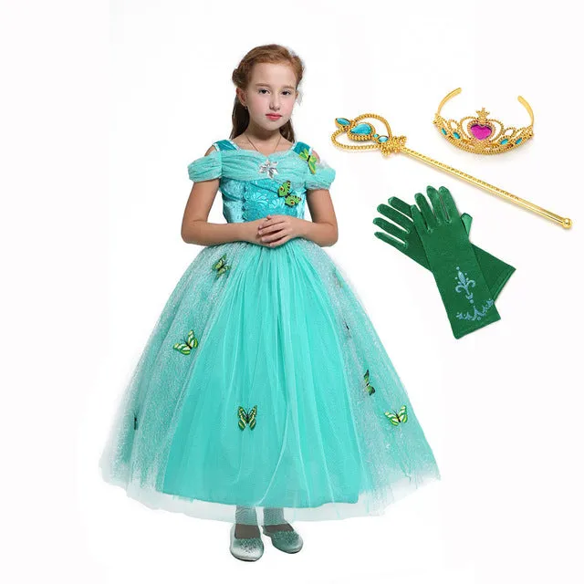 Child Cinderella Princess Dress Girls Party Gown for Party