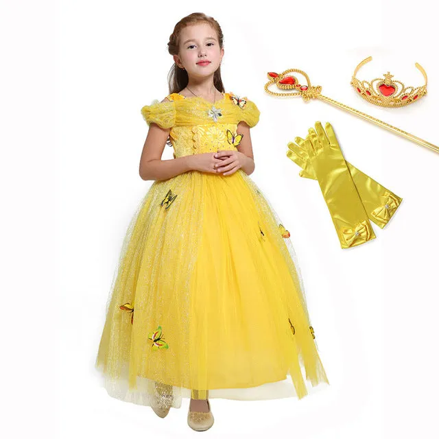 Child Cinderella Princess Dress Girls Party Gown for Party