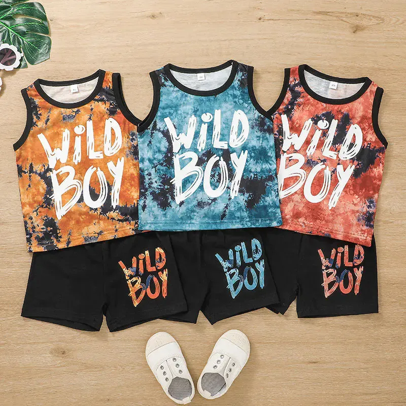 Children's Sports Style T-Shirt and Shorts Set (3-8 yrs)